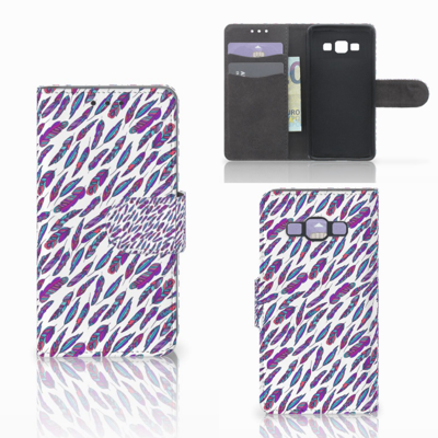 Samsung Galaxy A3 2015 Telefoon Hoesje Feathers Color