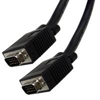LogiLink VGA monitorkabel 10m HD DSUB 15-pins (mannelijk/mannelijk, 2-voudige afscherming, ferrietkern) zwart