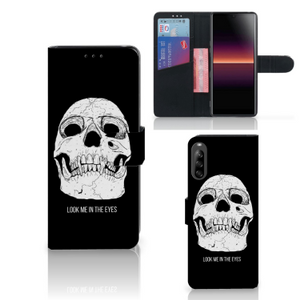 Telefoonhoesje met Naam Sony Xperia L4 Skull Eyes