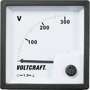 VOLTCRAFT AM-72x72/300V AM-72x72/300V Analoge inbouwmeter AM-72x72/300 V 300 V Draaispoel