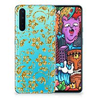 OnePlus Nord TPU Case Gouden Bloemen