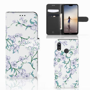 Huawei P20 Lite Uniek Hoesje Blossom White