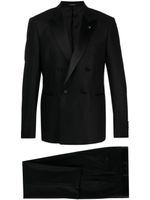 Tagliatore peak-lapels double-breasted suit - Noir