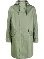 Mackintosh imperméable en coton à capuche - Vert