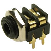 Cliff CL13845G Jackplug 3,5 mm Bus, inbouw horizontaal Aantal polen: 2 Mono Zwart 1 stuk(s) - thumbnail