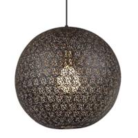 Vurna Joanne hanglamp zwart staal rond 30 cm