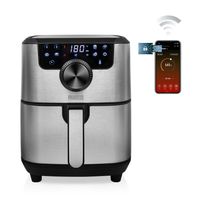 Princess 01.182037.01.001 Airfryer 1500 W Appbased, Timerfunctie Zwart, Zilver - thumbnail