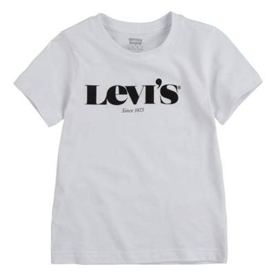 Levi's Kids T-shirt Graphic met logo wit
