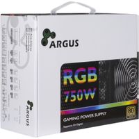 Inter-Tech Argus RGB-750W CM II power supply unit 20+4 pin ATX ATX Zwart - thumbnail