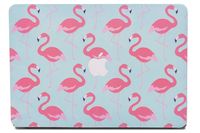 Lunso MacBook Air 13 inch (2018-2019) cover hoes - case - Flamingo Blue - thumbnail