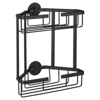 Doucherek Differnz Driehoek 2 Laags  25x30x13.1 cm Zwart