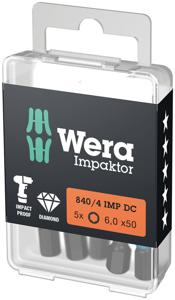 Wera 840/4 IMP DC Hex-Plus DIY schroevendraaierbit 1 stuk(s)