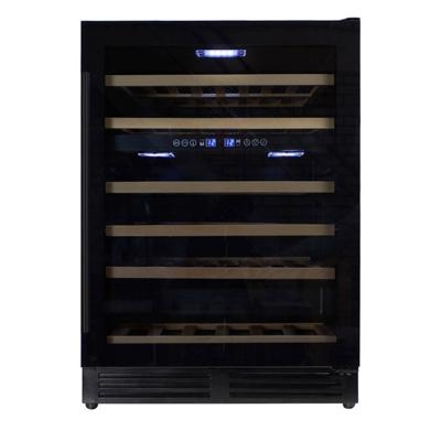 Vinata Vernale Wijnklimaatkast Vrijstaand en onderbouw - Zwart - Wijnkoelkast 51 flessen - 82 x 59.5 x 58 cm - Wijnkast