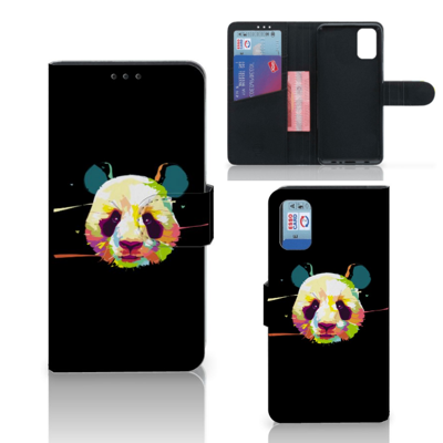 Samsung Galaxy A41 Leuk Hoesje Panda Color Samsung Galaxy A41 Leuk Hoesje Panda Color