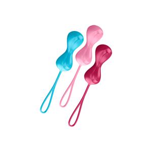 Power Balls Kegel Set of 3 - Turquoise/Red/Pink