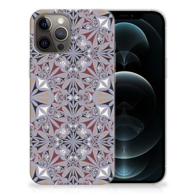 iPhone 12 Pro Max TPU Siliconen Hoesje Flower Tiles