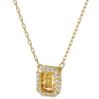 Swarovski 5598421 Ketting Millenia Square goudkleurig-geel-wit 38 cm