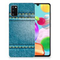 Samsung Galaxy A41 Silicone Back Cover Jeans - thumbnail