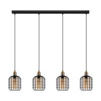 Eglo Eetkamer hanglamp Chisle met amber glas 43528 - thumbnail