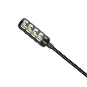 Adam Hall SLED 2 ULTRA USB LED dual zwanenhals-lamp met USB-connector