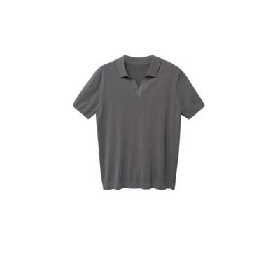 Mango Man regular fit polo antraciet