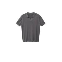 Mango Man regular fit polo antraciet