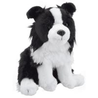 Pluche Border Collie honden knuffel 20 cm speelgoed   -