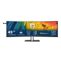 Philips Monitore 45B1U6900C/00 LED-monitor Energielabel G (A - G) 114.3 cm (45 inch) 5120 x 1440 Pixel 16:9 4 ms HDMI, DisplayPort, USB-C 3.2, RJ45, - thumbnail