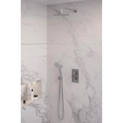 Regendoucheset 33 Inbouw Muur Brauer Brushed Edition 20cm Rond Geborsteld Nikkel PVD 2 Greeps 3-weg met Thermostaatkraan en Handdouche Regendoucheset 33 Inbouw Muur Brauer Brushed Edition 20cm Rond Geborsteld Nikkel PVD 2 Greeps 3-weg met Thermostaatkraan en Handdouche