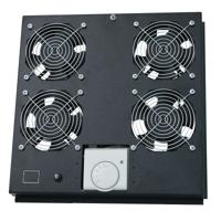 LogiLink FAS122B 19 inch 4 x Ventilator voor patchkast Zwart