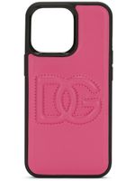 Dolce & Gabbana coque d'iPhone 12 Pro à logo DG - Rose