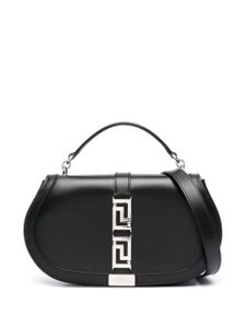 Versace sac porté épaule Greca Goddess en cuir - Noir