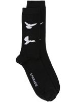 3PARADIS chaussettes en maille intarsia - Noir