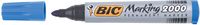 Bic permanent marker 2000-2300 blauw, schrijfbreedte 1,7 mm, ronde punt