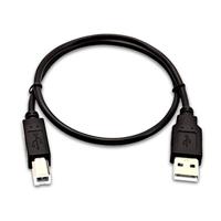 V7 USB A (mannelijk) naar USB B (mannelijk), 0,5 meter (1,6 voet) - zwart - USB-kabel (0,5 meter (1,6 voet) - zwart, 0,5 m, USB A, USB B, 1,0, 480 Mbit/s, zwart)