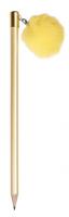 Moses potlood met pompom 17,8 cm geel pastel