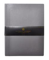 Verhaak notitieboek met bullets 15 x 21 cm papier/leer grijs