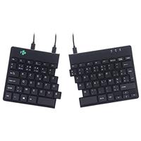 R-Go Split Break Ergonomisch Toetsenbord, Gesplitste toetsenbord, Compact, Met pauze indicator, AZERTY (BE) Layout, Bedraad, Zwart
