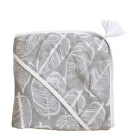 Witlof for kids Beleaf badcape warm grey/wit