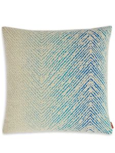 Missoni Home coussin Brouges à motif zig-zag - Bleu