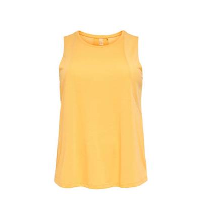 Only Play Curvy Plus Size sporttop Mee geel