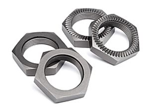 HPI - Wheel nut 24mm (gunmetal/4pcs) (102216)