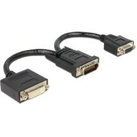 Delock 65555 Adapter DMS-59 male > DVI 24+5 female + VGA female 20cm