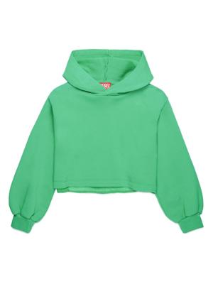 Diesel Kids Hoodie met geborduurd logo - Groen