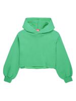 Diesel Kids Hoodie met geborduurd logo - Groen