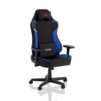NITRO CONCEPTS X1000 Gaming Stoel - Bureaustoel - Stoffen Bekleding - 135 kg - Zwart/Blauw