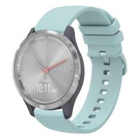 By Qubix - Compatible met Garmin Venu 3s / Vivoactive 4s / Venu 2s / Vivomove 3s / Forerunner 255s - Soft siliconen bandje - Lichtblauw - Compatible Garmin bandje
