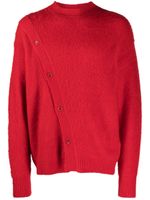 Jacquemus cardigan Le Pau à design asymétrique - Rouge