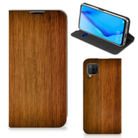 Huawei P40 Lite Book Wallet Case Donker Hout