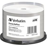 Verbatim CD-R 52X 50st. No-ID Spindle Printable - thumbnail